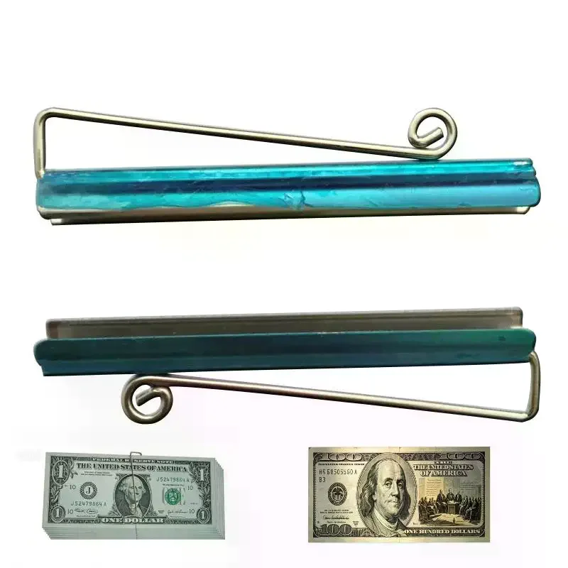 1/3/5pcs 75mm Iron Bifold Money Clip Simple Bar Wallet Portable Replace Parts Spring Clamp Cash Check Holder Durable Wallet