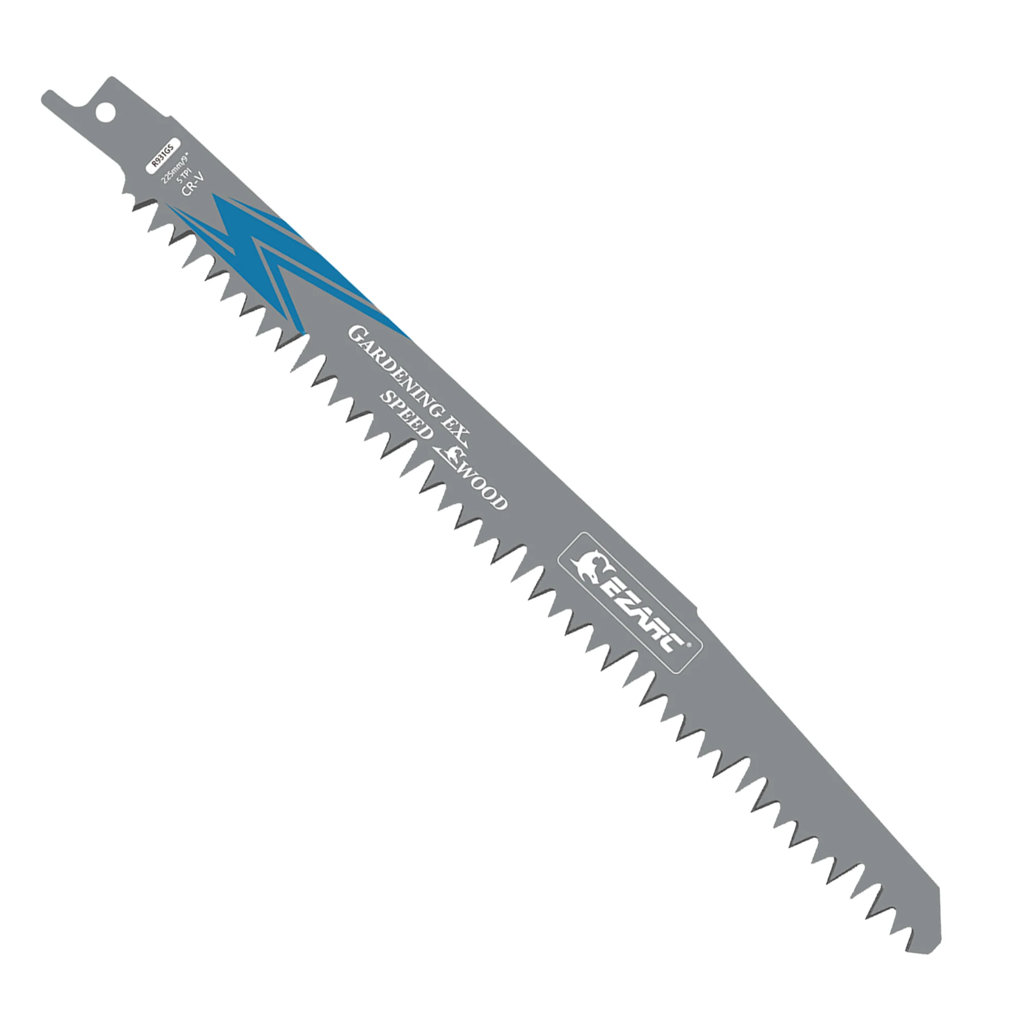 EZARC 9-Inch(225mm) 5TPI Reciprocating Saw Blades Heat-Treated CR-V Cut Tools for Wood Cutting, Tree Pruning & Plastic Pipes