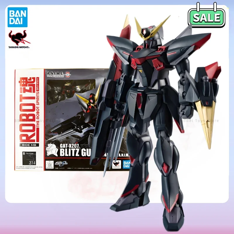 In Stock Bandai THE ROBOT SPIRITS GAT-X207 BLITZ GUNDAM SUIT Anime full Action Assembly Figure Model original box Toy Gifts BB