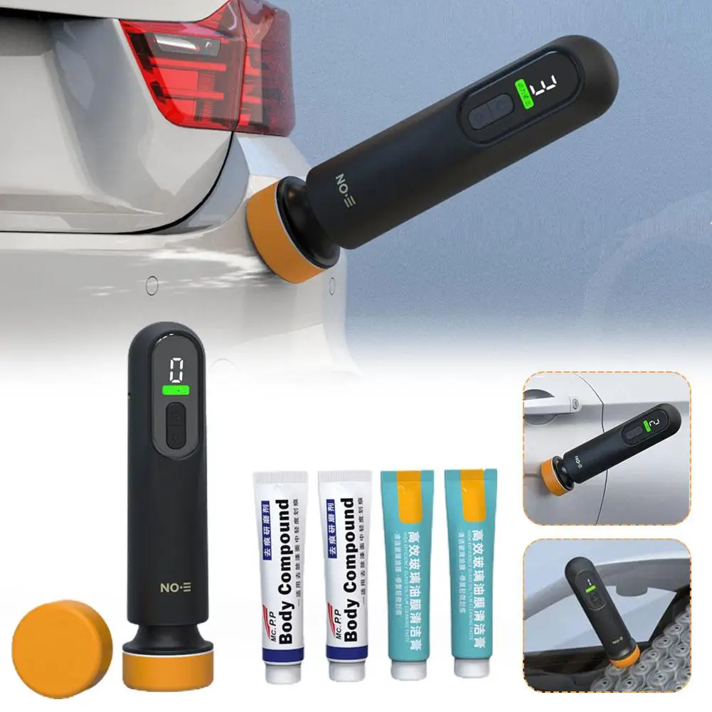 12000RPM USB Auto intelligent wireless waxing polishing machine Car beauty paint scratches repair window glass oil film tools