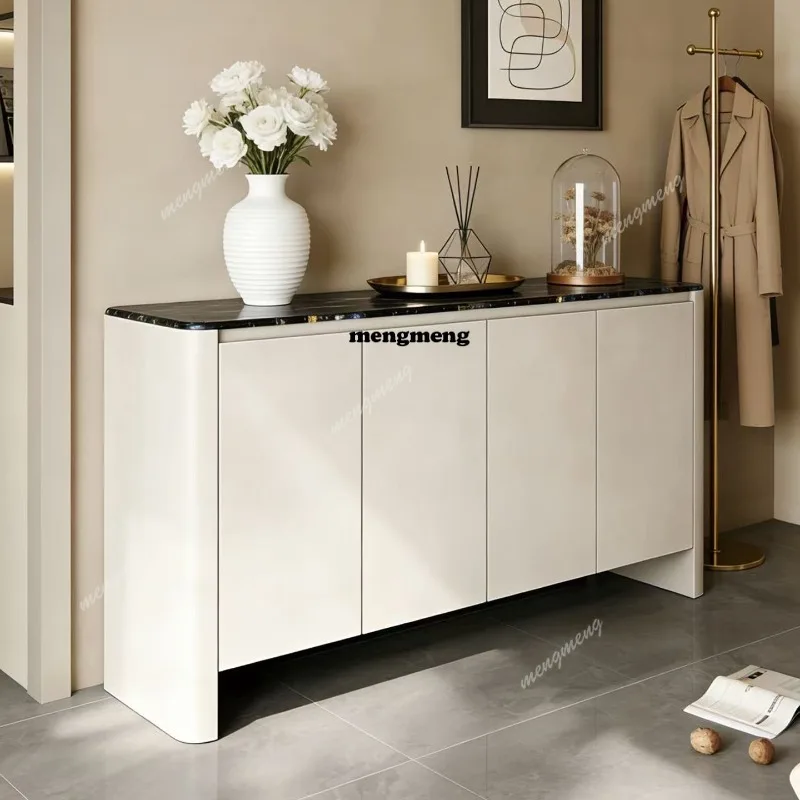 Italian shoe cabinet master design household entry living room partition cabinet marble locker