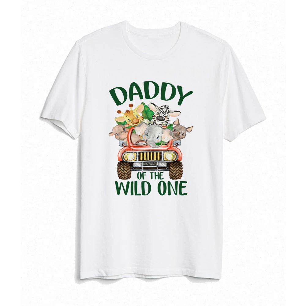 Baby Wild One Family Matching Outfit Jungle Party Dad Mom Sister Brother Baby Look Clothes T-shirt One Birthday Family Shirt Top