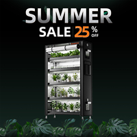 Spider Farmer 2025 New  Plantstand230 Growshelves LED Grow Light 6-Layer W/Metal Plant Stand Trays for Indoor Veg Flower Plants