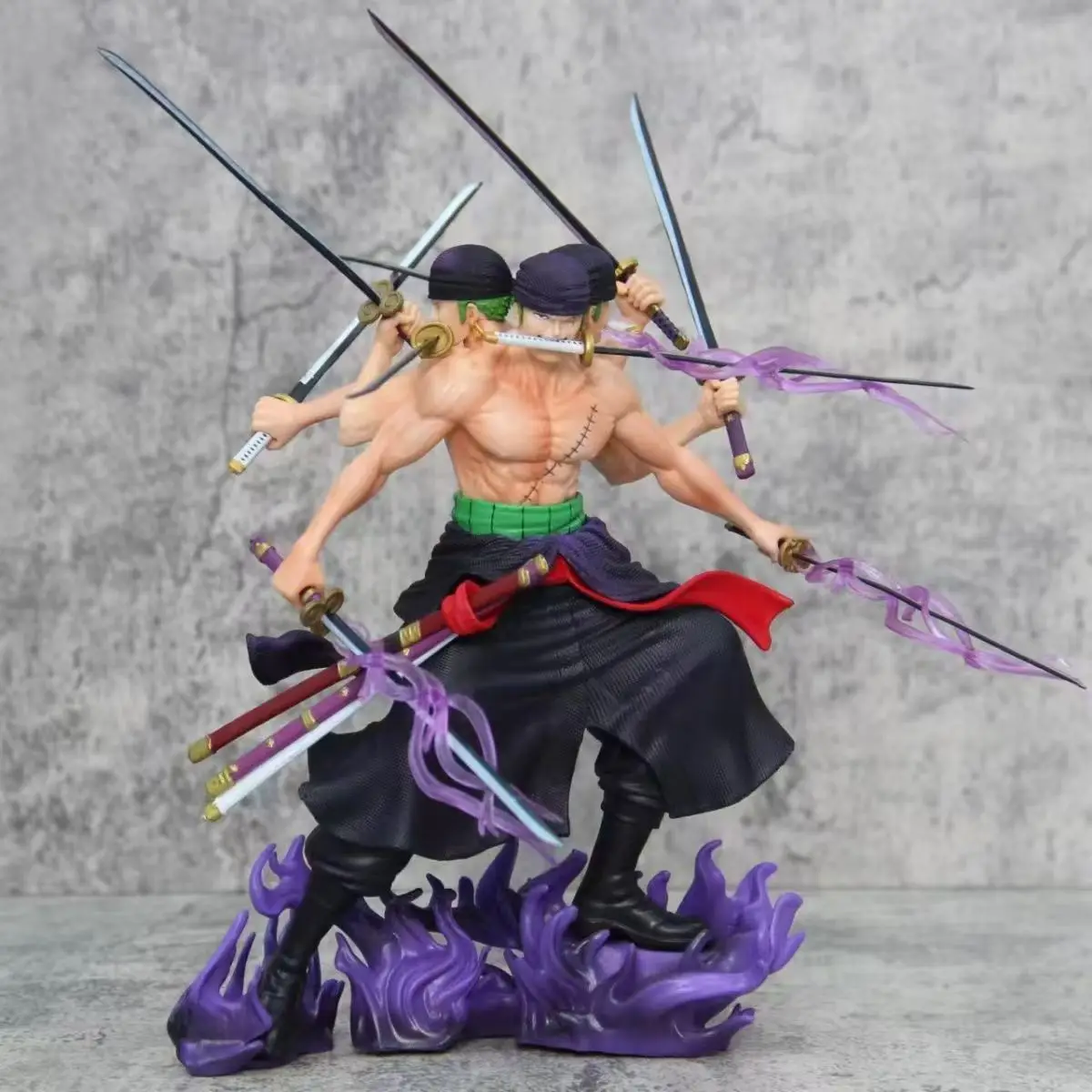 30cm uma peça zoro figura de ação anime asura roronoa zoro estátua figura de ação coleção modelo brinquedo do miúdo para presentes de natal