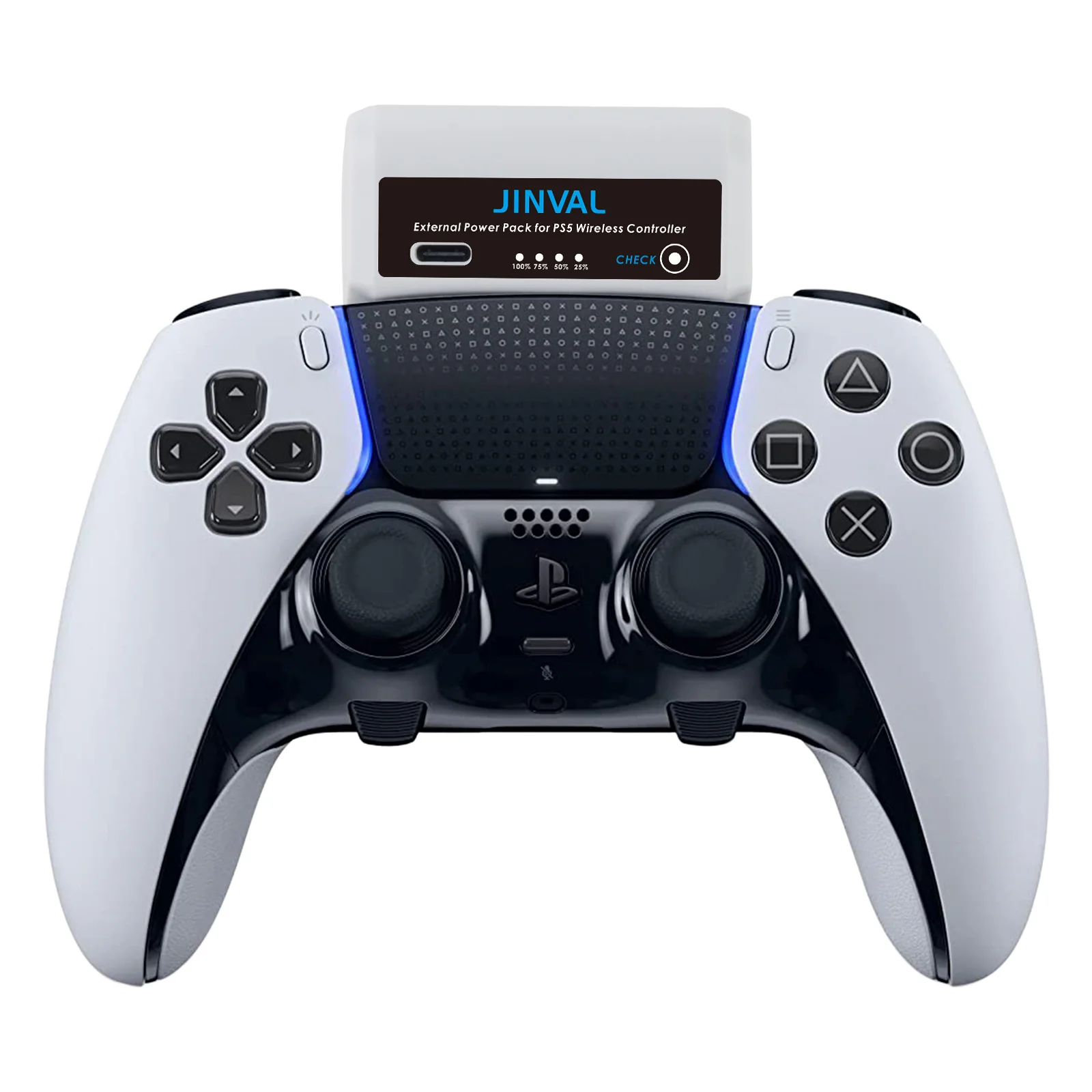 Bateria do kontrolera JINVAL PS5 3500mAh, baterie do kontrolera bezprzewodowego PS5 PS 5, zewnętrzny powerbank LED, akcesoria do gier — zdjęcie produktu 5