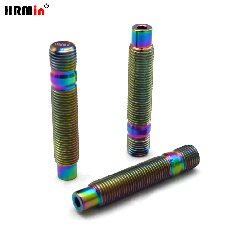 

HRmin Gr.5 Титановый сплав Ti-6Al-4V Автомобильный автомобиль Разговорные шпильки колеса для европейского автомобиля Модификация колеса M14x1,25x78 мм