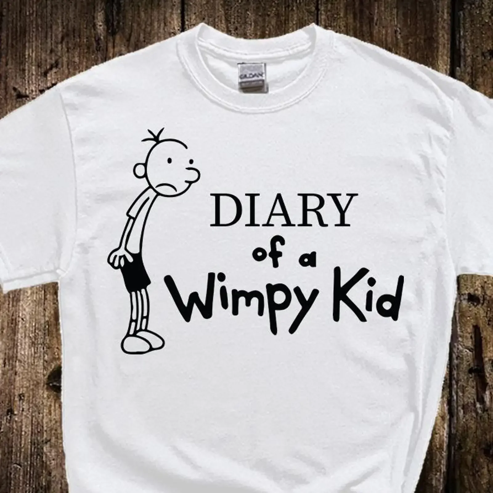 Diary of a Wimpy Kid Funny T Shirt World Book Day Reading Event Casual  for Kids Adults vintage Washed Versatile Soft Unisex