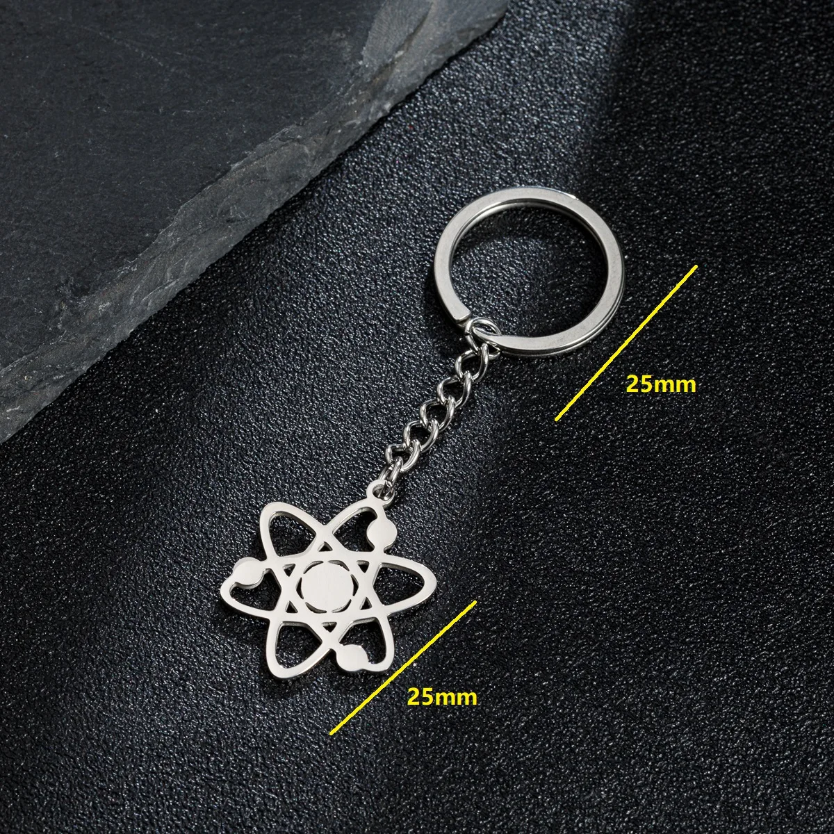 Star And Sun Stainless Steel Keychains Wholesale For Women Saturn Pendant Charms Keyring For Car Keys Key Chain Bag Keyholder