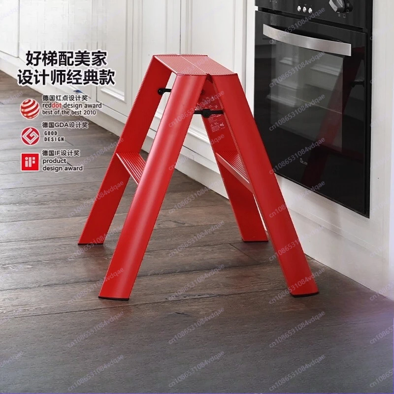 Ladder herringbone ladder Thickened household ladder Multifunctional folding storage step