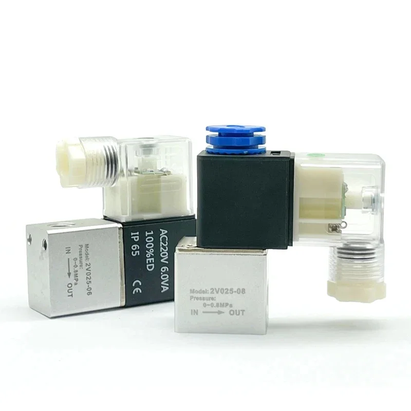 

Solenoid Valve 2V025-06 G1/8 2V025-08 G1/4 Normally Closed 12V 24V 110V 220V 2Port 2Ways Air Water Oil Pneumatic Control Valve