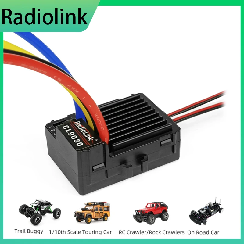 

Radiolink Cool 9030 90A Водонепроницаемые матовые ESC 2-4S Встроенный BEC 5A Выбор 5,5 В/7,5 В 1/10 RC Гусеничные машины для бездорожья