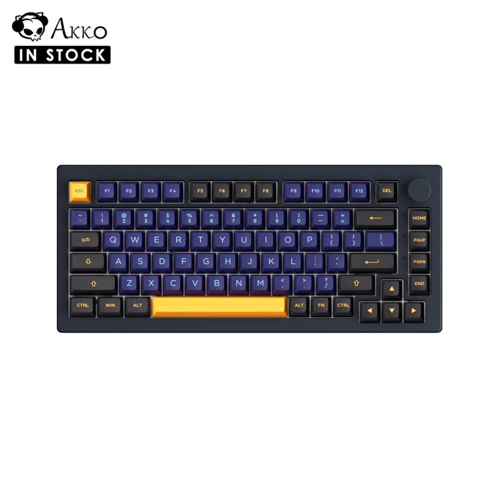 Akko 5075B Plus V2 Horizon Mechanical Keyboard 5 Pins Hot-swappable RGB USB Type-C & 2.4G/Bluetooth 5.0 Wireless Gaming Keyboard