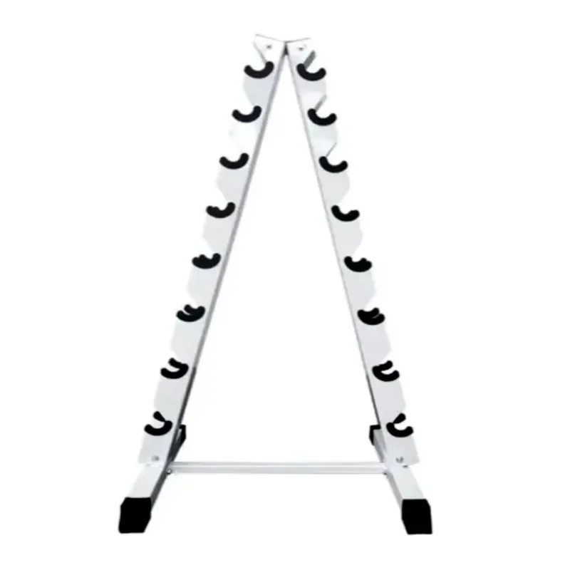 Dumbbell Rack 10 Pairs Hex Dumbbell Display Rack Steel Stable Durable Structure for Gym Indoor Fitness Gear Display