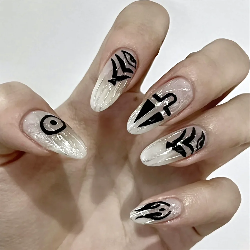 

TSC-196 TSC-288 Japanese Hot Blood Cartoon Curse spell 3D Back glue Nail sticker Nail art