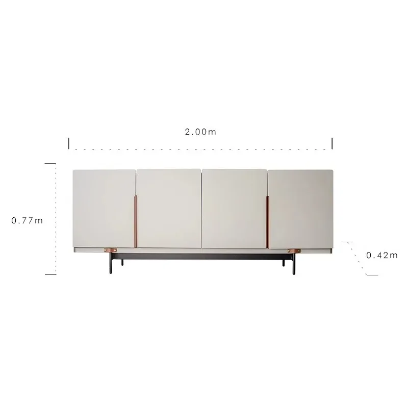 

American light luxury dining side cabinet storage cabinet modern and simple