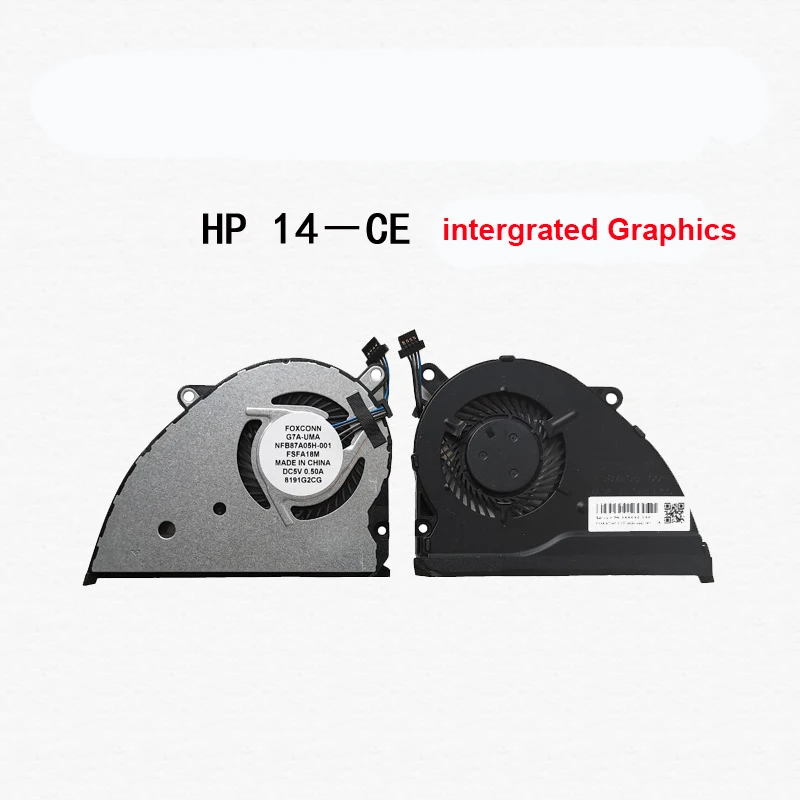 كمبيوتر محمول جديد برودة وحدة المعالجة المركزية وحدة معالجة الرسومات مروحة التبريد ل HP 14-ce TPN-Q207 TPN-Q208 15-CS.
