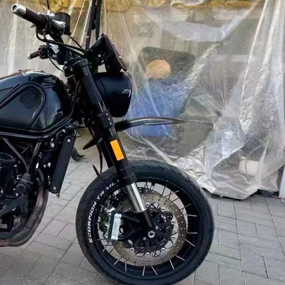 FOR Benelli Leoncino 500 High Mount Fender BJ500 Scrambler Style Front Mudguard Aluminum Alloy Splash Guard Motorcycle Mod Parts