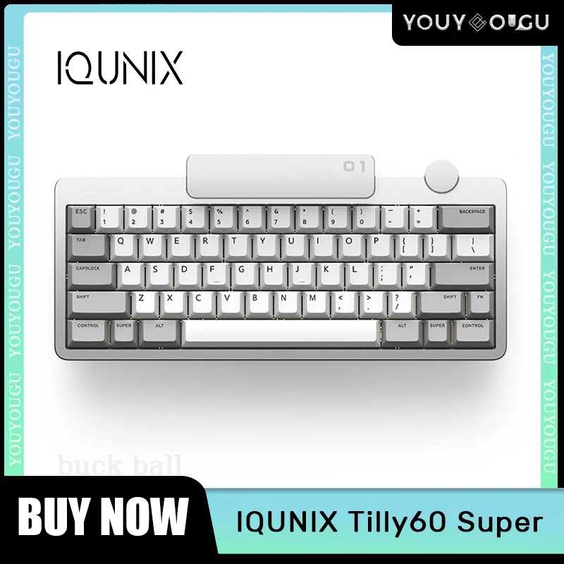 

IQUNIX Tilly60 Super HHKB WK Mechanical Keyboards Aluminum Alloy 3-Mode Wireless Bluetooth Customized Gaming Keyboard For Laptop