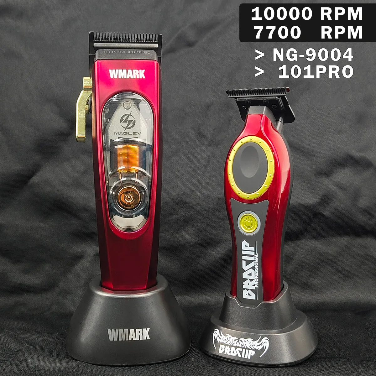 10000RPM BRDCLIP WMARK NG-9004 101PRO 3 Color Upper Cover Electric Hair Clipper Trimmer Barber 0 Pitch Hair Cutting Machine Men'