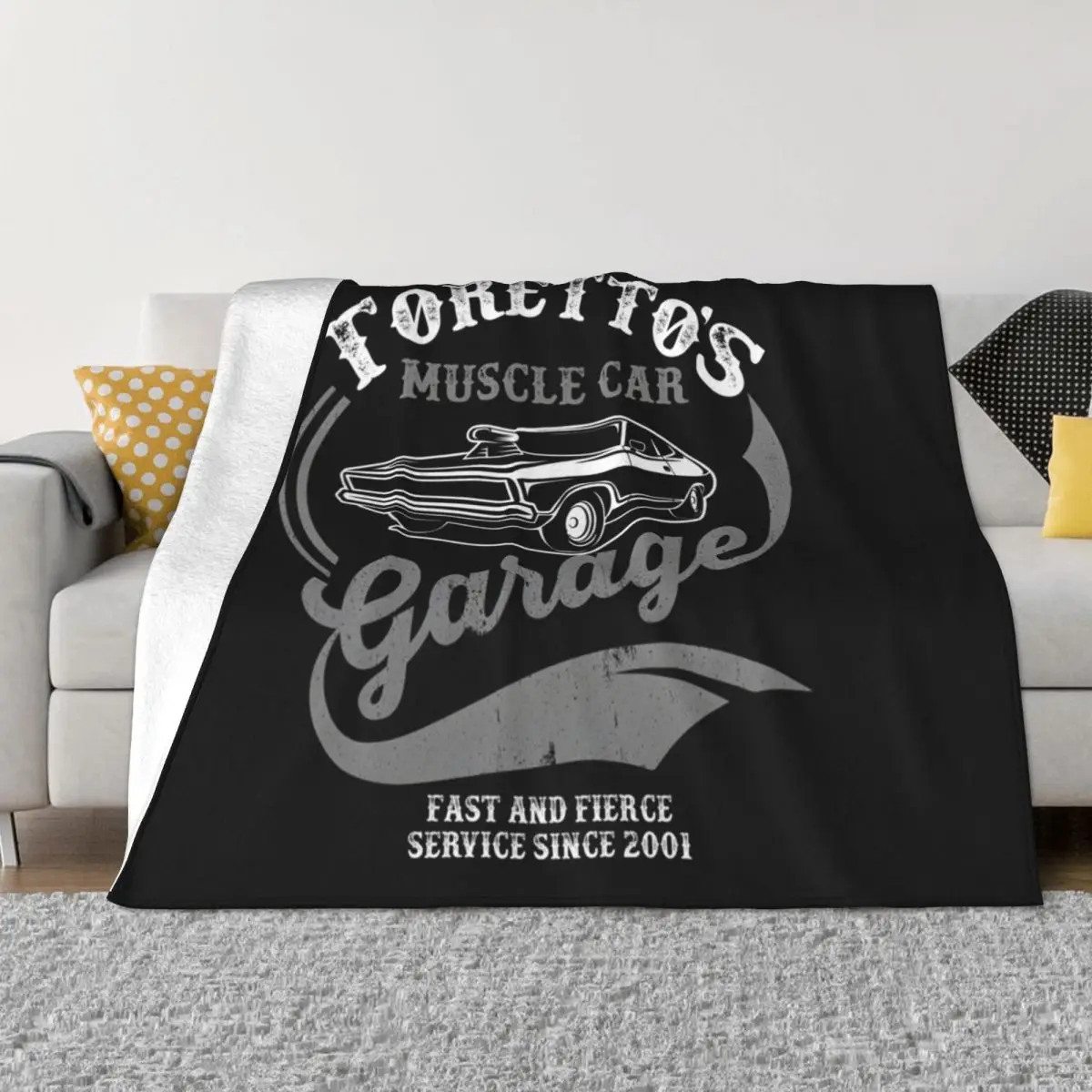 Toretto&x27;s Muscle Car Garage Classic \t\t Throw Blanket Blankets Sofas Of Decoration Blankets For Bed Blankets