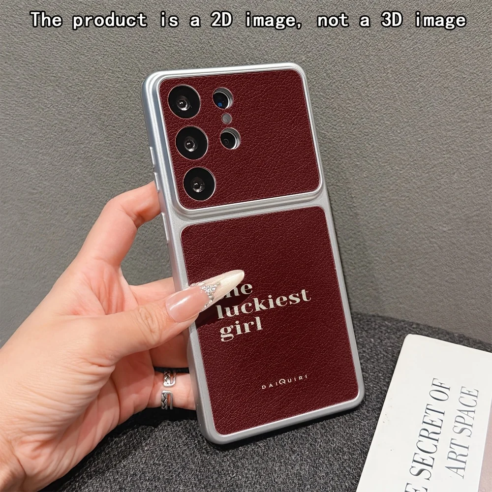 Letter pattern phone case suitable for Samsung Galaxy S26 S25 S24 S23 S22 S21 S20 FE/Ultra/Plus anti drop back cover