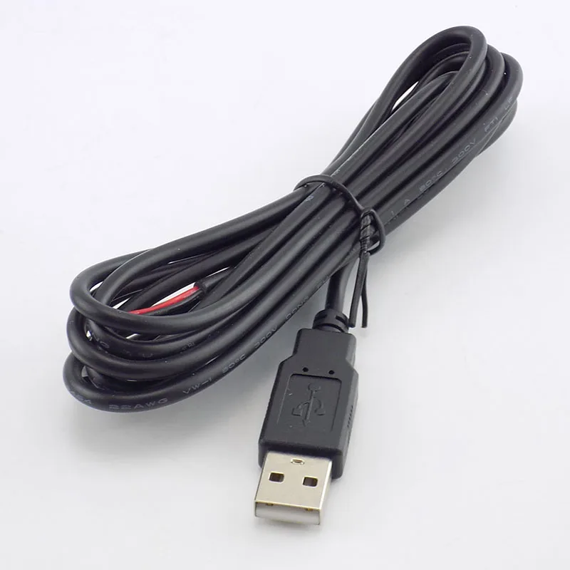 0.3/1/2 متر تيار مستمر 5 فولت USB 2.0 نوع A ذكر 2 دبوس كابل موائم مصدر تيار تهمة للأجهزة الذكية لتقوم بها بنفسك موصل سلك G3