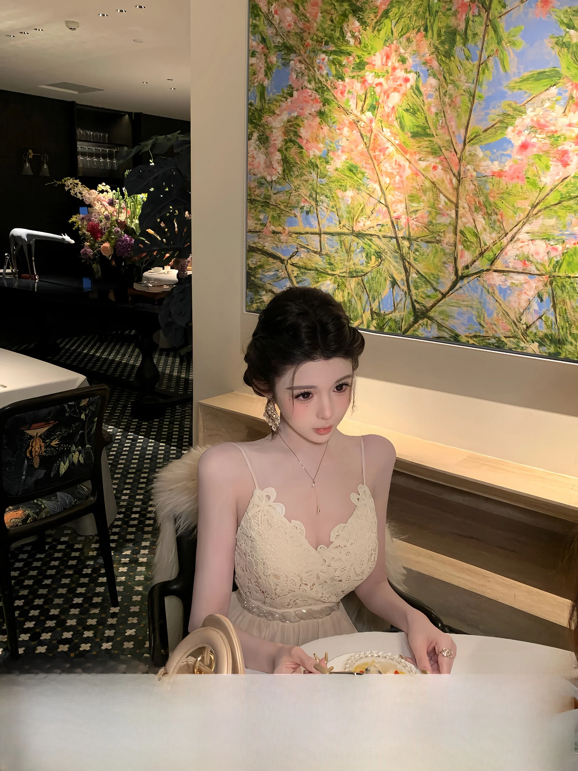 

Swan Design Strapl Me Splice Long Dr Women's Faion Sensation A-Line Skirt Sexy Sle Spring Summer Autumn Winter