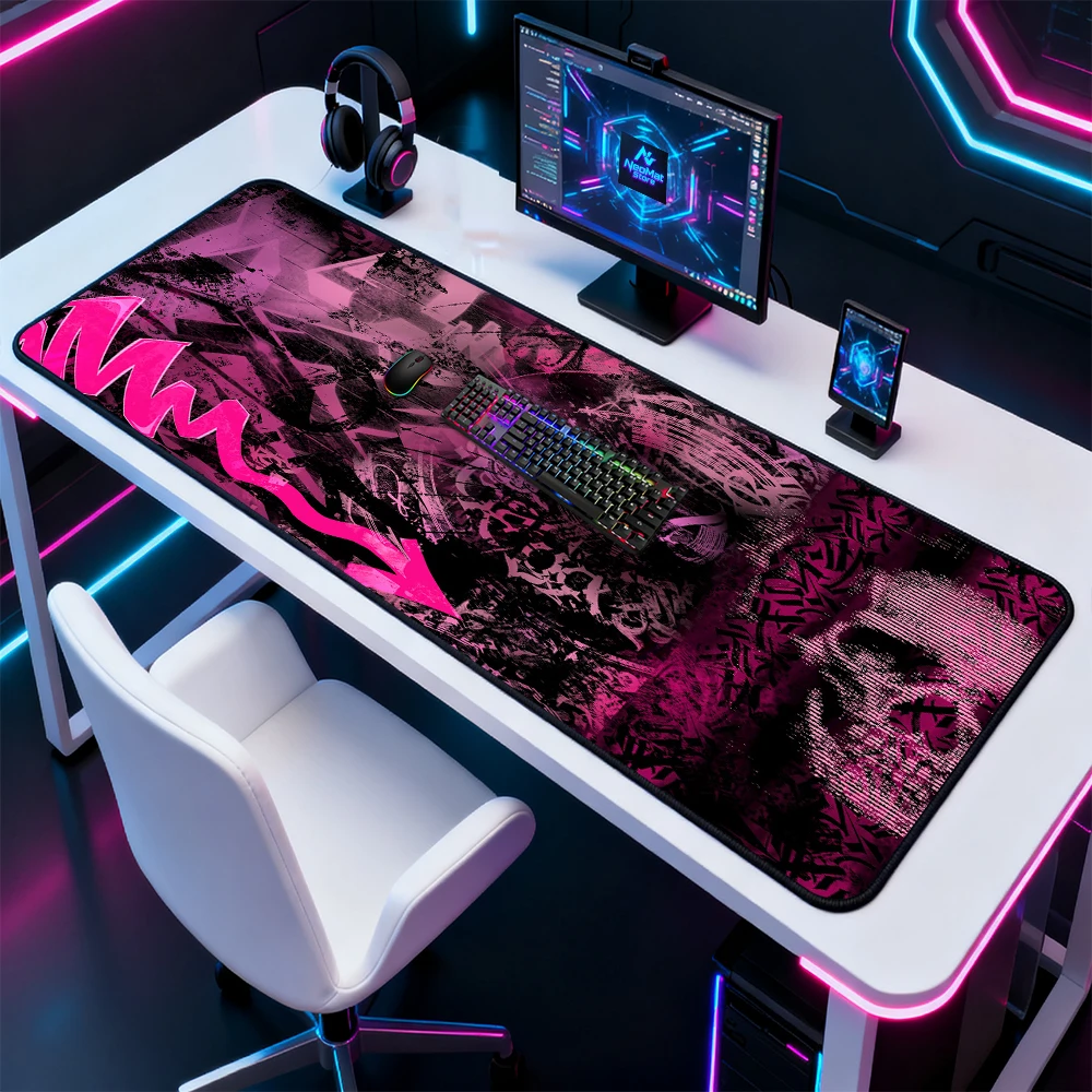 Gothic Mousemat Extended Extra Large Skull Pink Black 160x60cm Gaming Accessories Nonslip Home Green 1200x600mm Gold Desk Mat