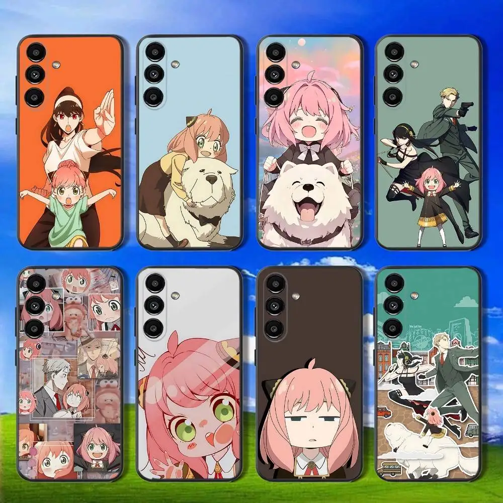 

Spy X Family Bond Yor Anya Phone Case For Samsung Galaxy A13,A21s,A22,A31,A32,A52,A53,A71,A80,Soft Black Shell