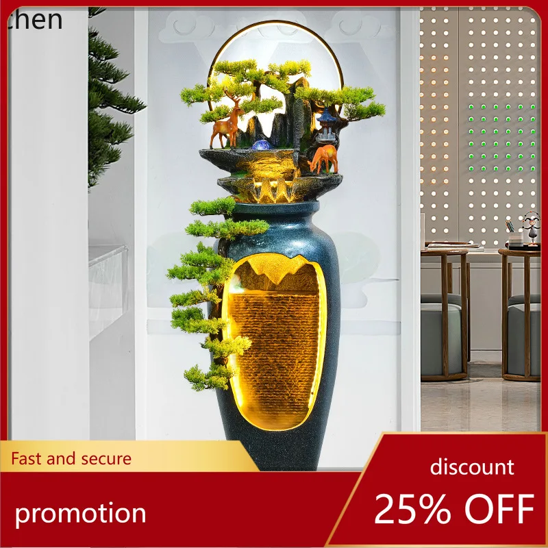 HXL Water Curtain Wall Rockery Circulating Water Fountain Screen Partition Landscape Decoration