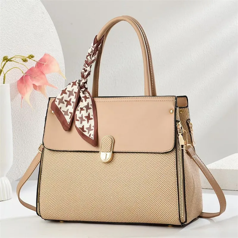

Women Luxury Leather Fashion Designer Classic Crossbody Shoulder Tote Bag Elegant Handbag For Stylish Everyday Use