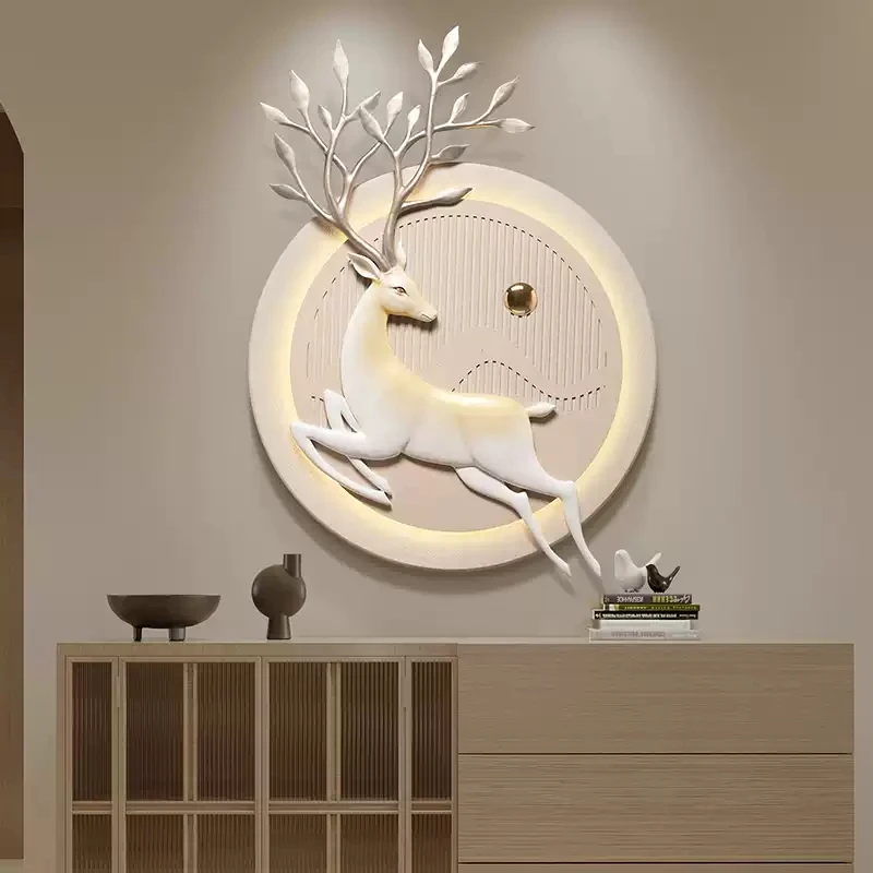 مدخل Xuanxin الإضاءة الصينية الفاخرة كريم الرياح النسخة العمودية من مصباح الجدار LED اللوحة الممر الشعور المتقدم للإضاءة