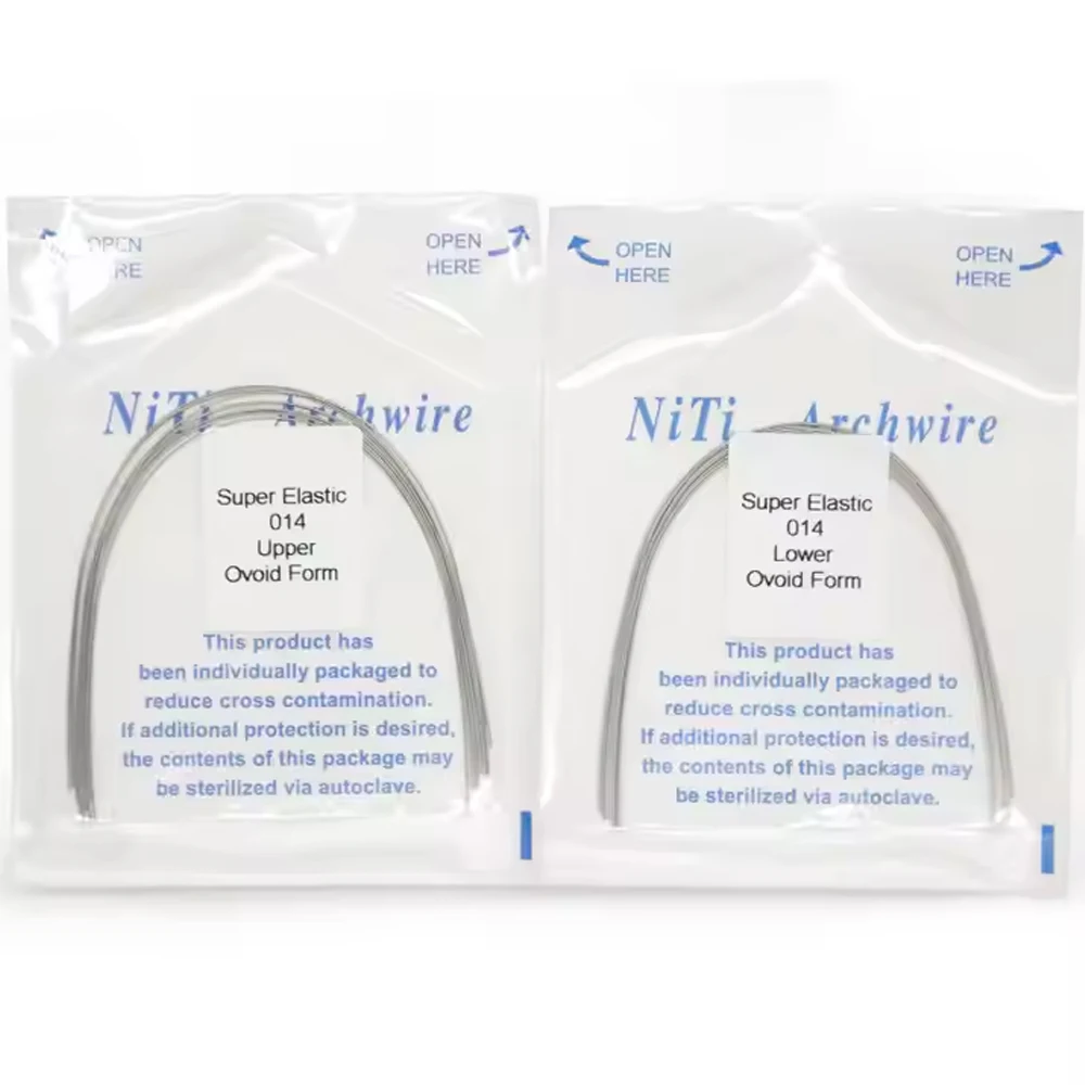 20bags/200pcs Dental Orthodontics Archwire Niti Preformed Superelastic Nickel Titanium Arch Wires