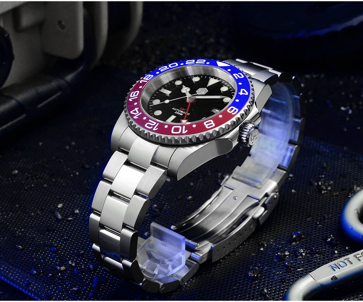 NC San artin Diver Ghost Orologio di lusso da uoo in cristallo di