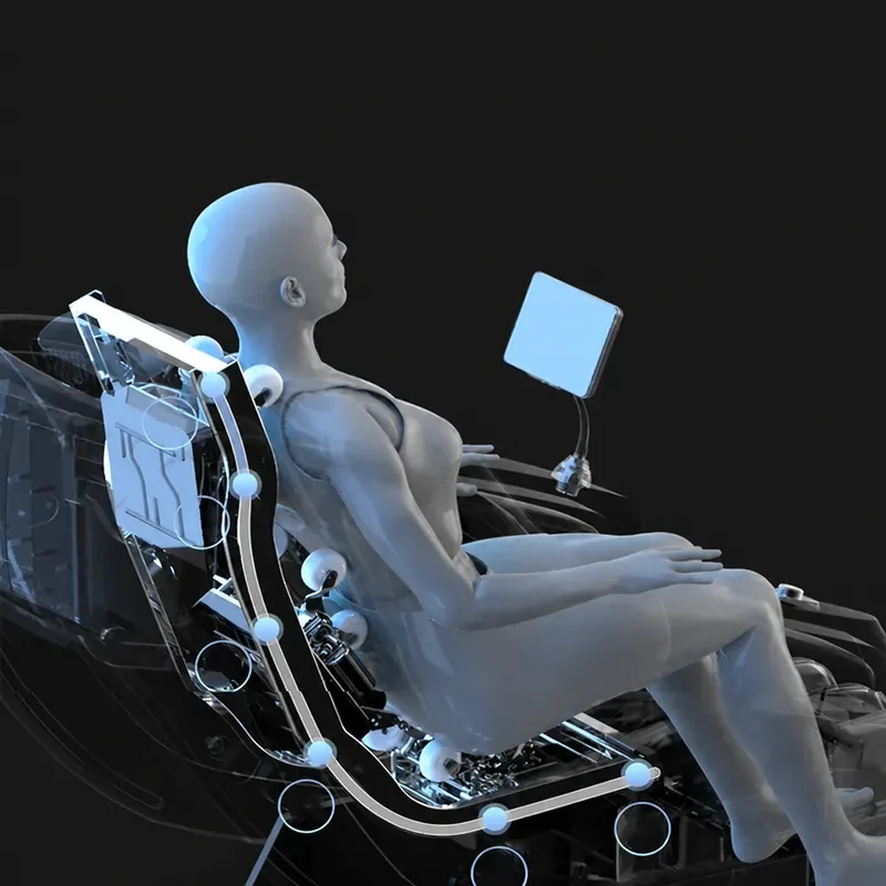 Electric SL Track Full Body Kneading Massage Chair Multi Function Automatic Home Luxury Space Capsule for Elderly