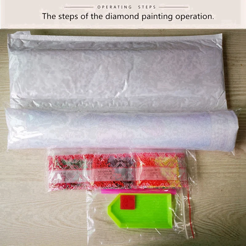 DIY Redonda Pintura Diamante Set, Pintura Diamante Flor Rosa, Requintado