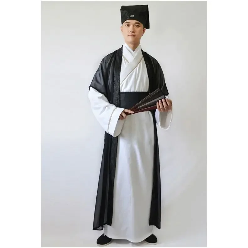 Costume antico eroso costume Hanfu national Tang costume abito da ballo hanfu in seta cinese da uomo