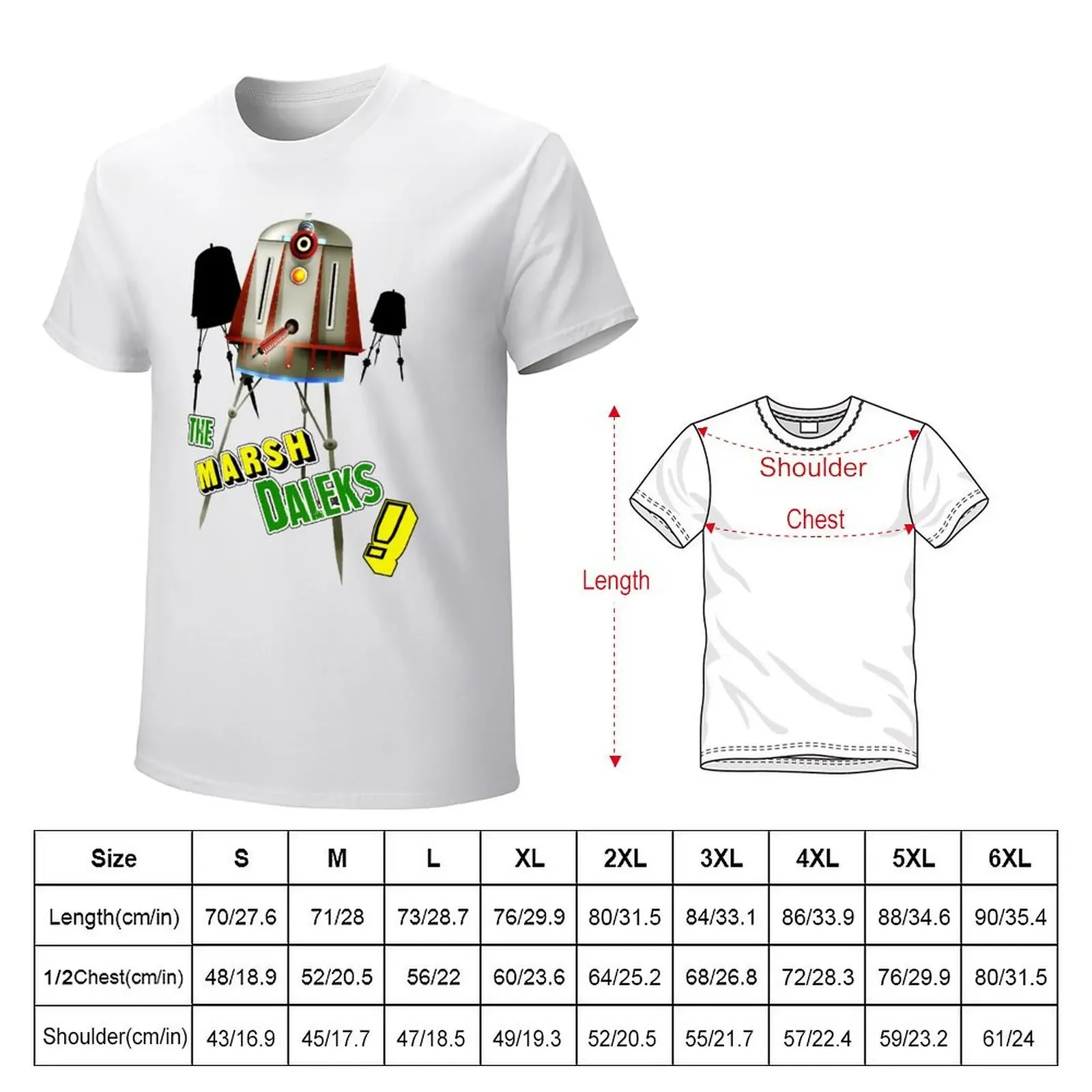 Marsh Robot People! T-shirt customs design your own aesthetic clothes t shirts for men cotton