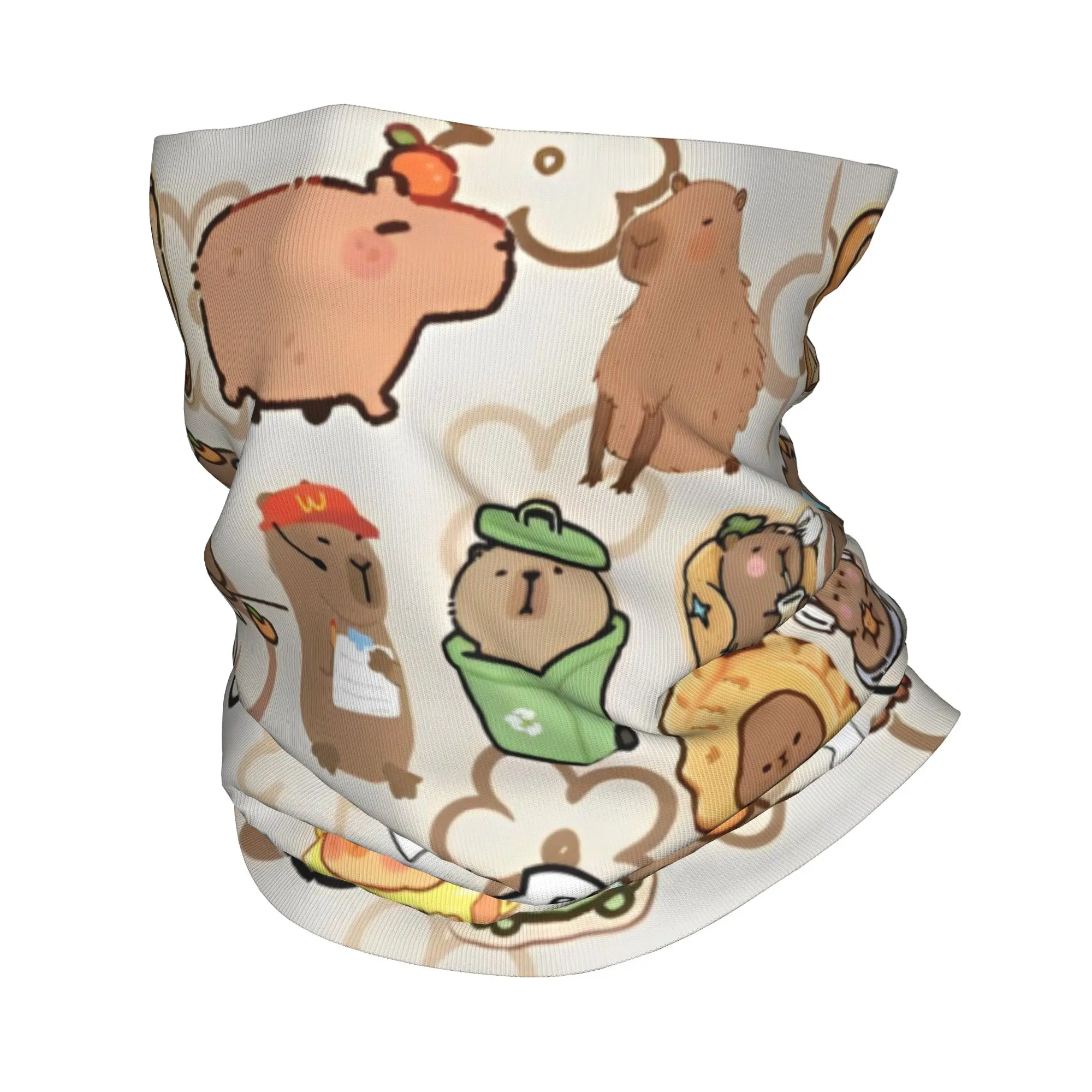 

Многофункциональный шарф-бандана с принтом милой капибары, унисекс, для взрослых, теплый, для велоспорта, моющийся