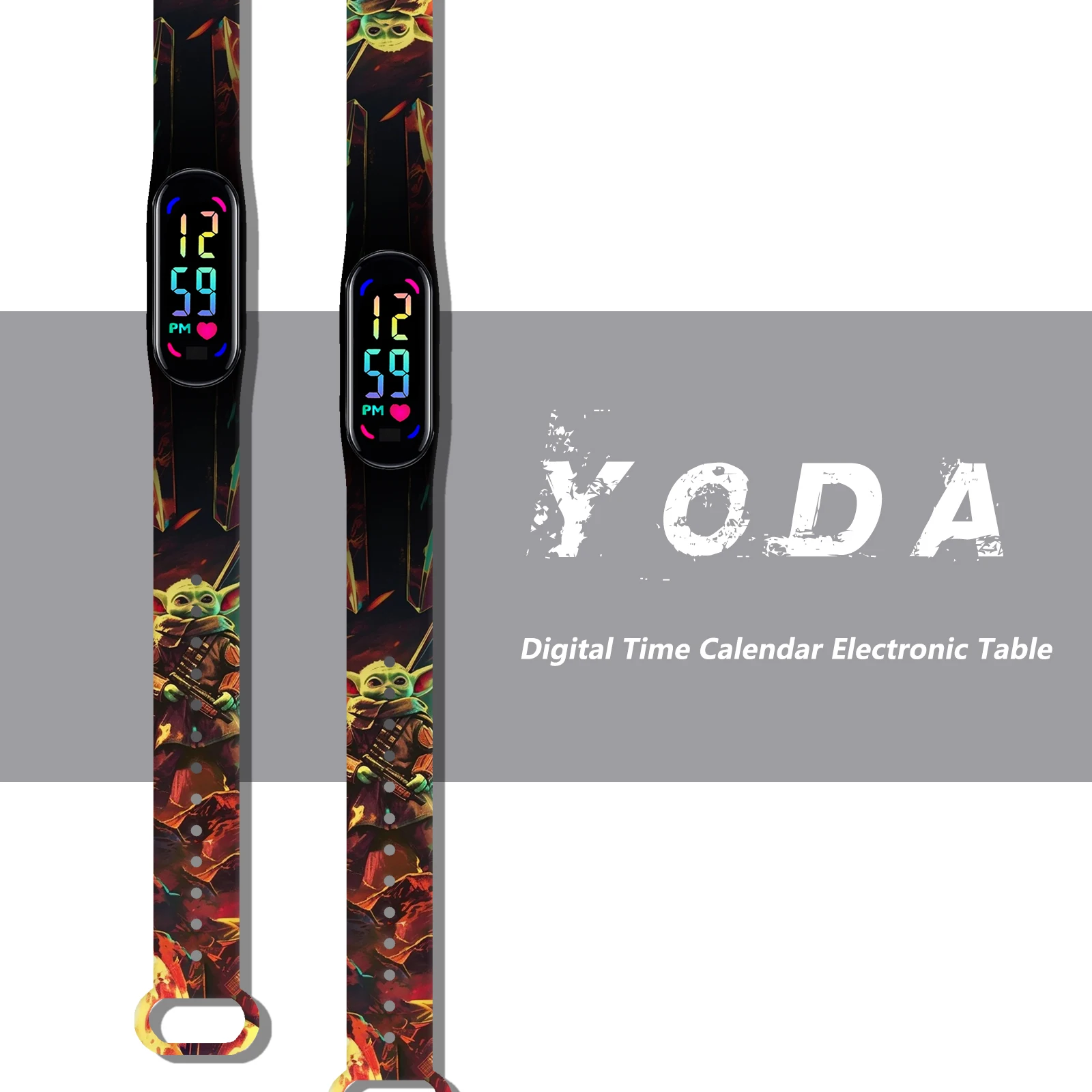

Yoda Series Printed Wristband for Xiaomi Mi Band 10 Wrist Strap Replaceable Bracelet for Mi Band 9/8/NFC Smart Watchband