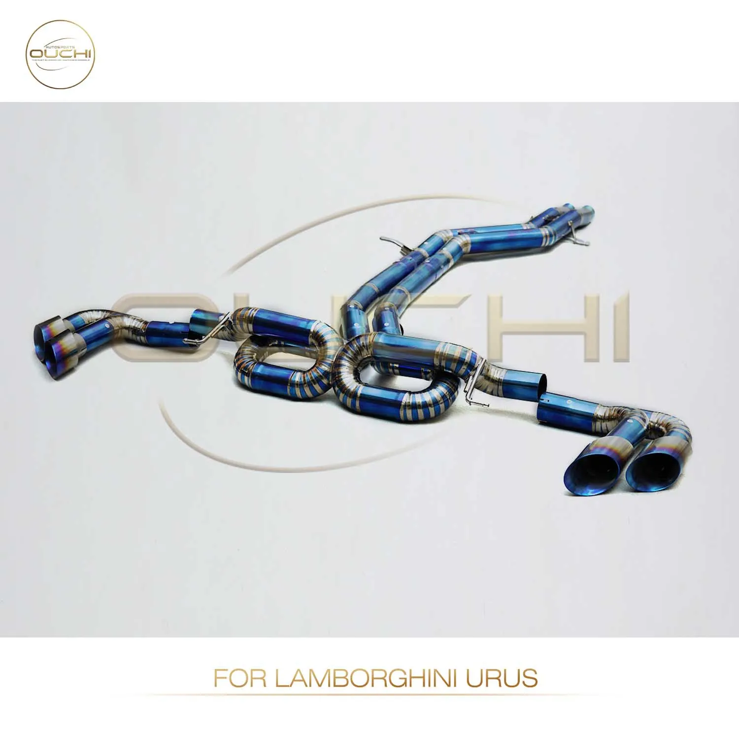 OUCHI Titanium Alloy Exhaust Non Valved Catback For Lamborghini URUS 2012 UP 4.0T V8 Auto Tuning Exhausted System Pipes