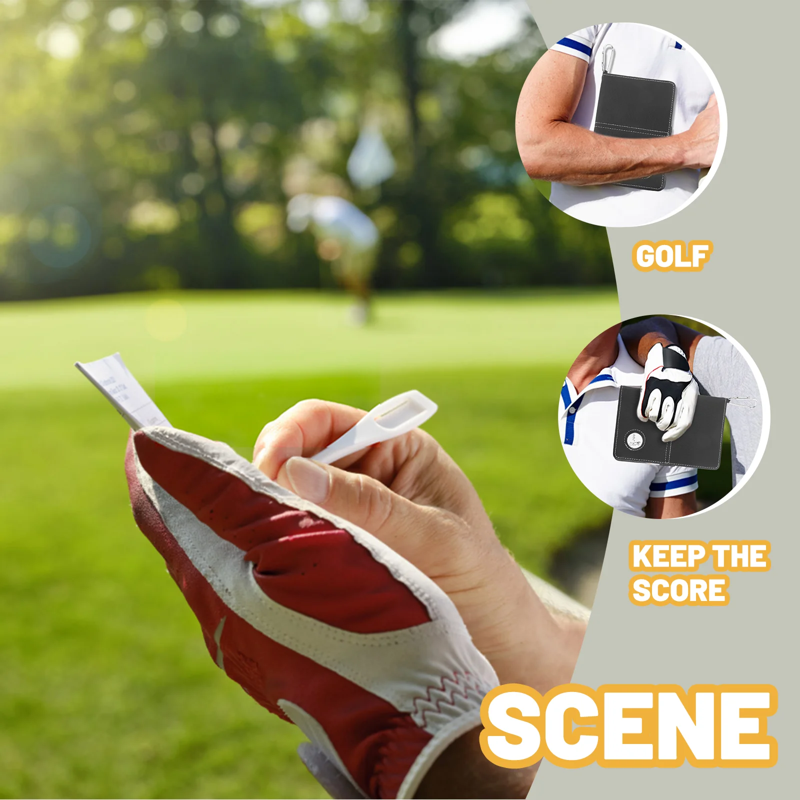 Портативный ноутбук Scorebook Golfs, держатель Scorecards, легкий Стильный блокнот для хранения