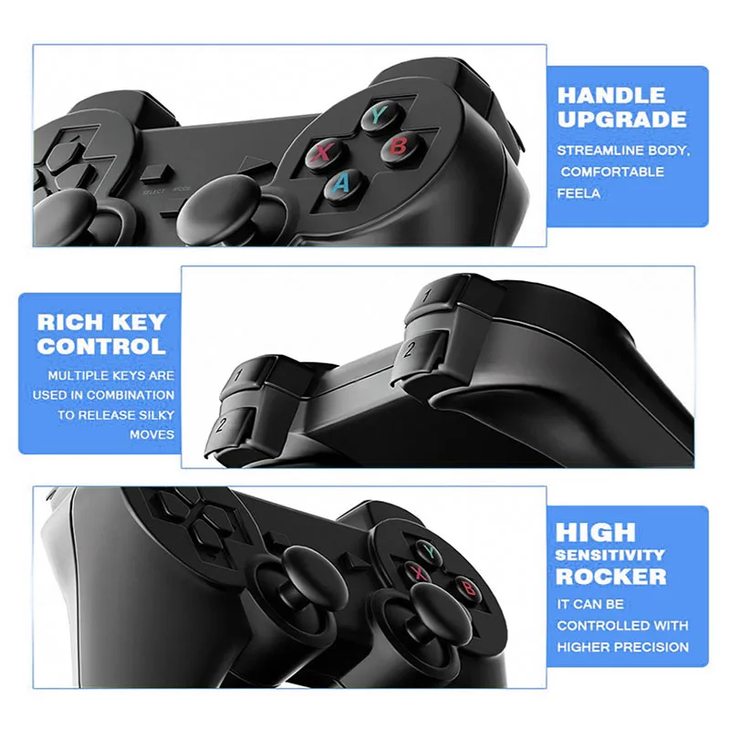 M8 Video Game Console or Only 2 x 2.4G Wireless Controller Lite  Upgrade  4K TV Game Stick Retro Handheld Game Player For PS1