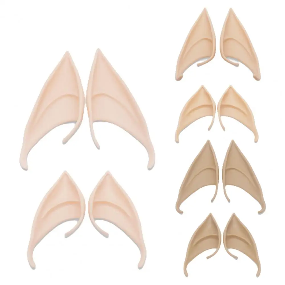 Anti-slip Elf Ears Elf Ear Set Realistic Elf Ears Cosplay Accessories for Halloween Christmas 6 Pairs of Pixie Fairy Party Dress