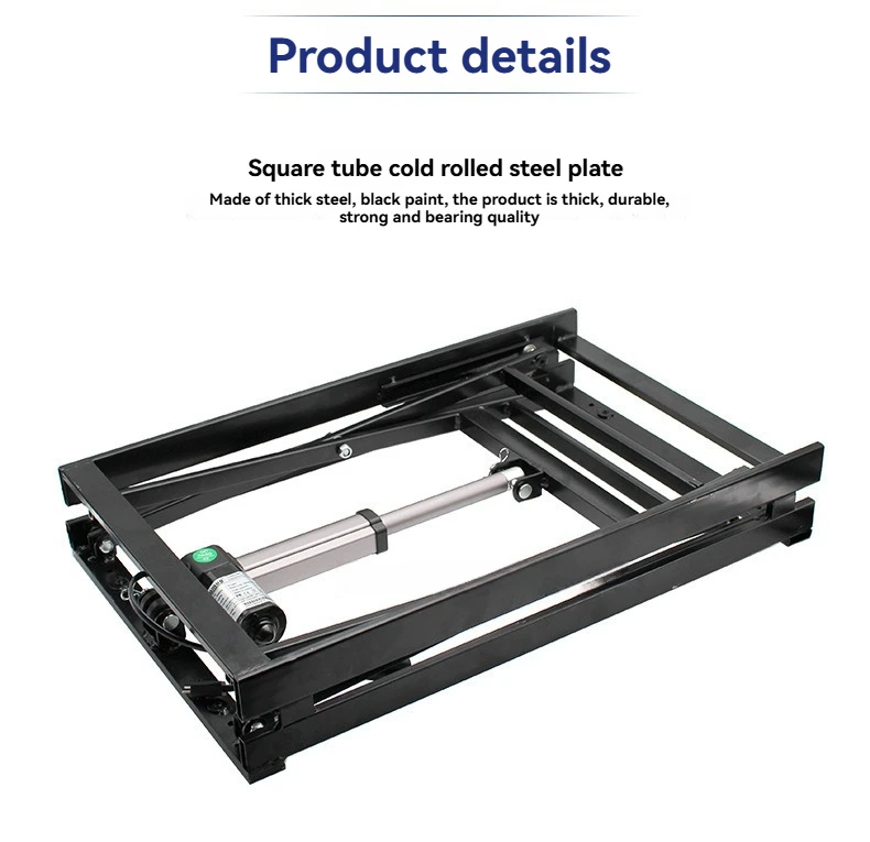 Electric Lifting Bracket Hardware Automatic Flip Fitting, Smart Home Accessory for Island Countertop Kung Fu Tea Table