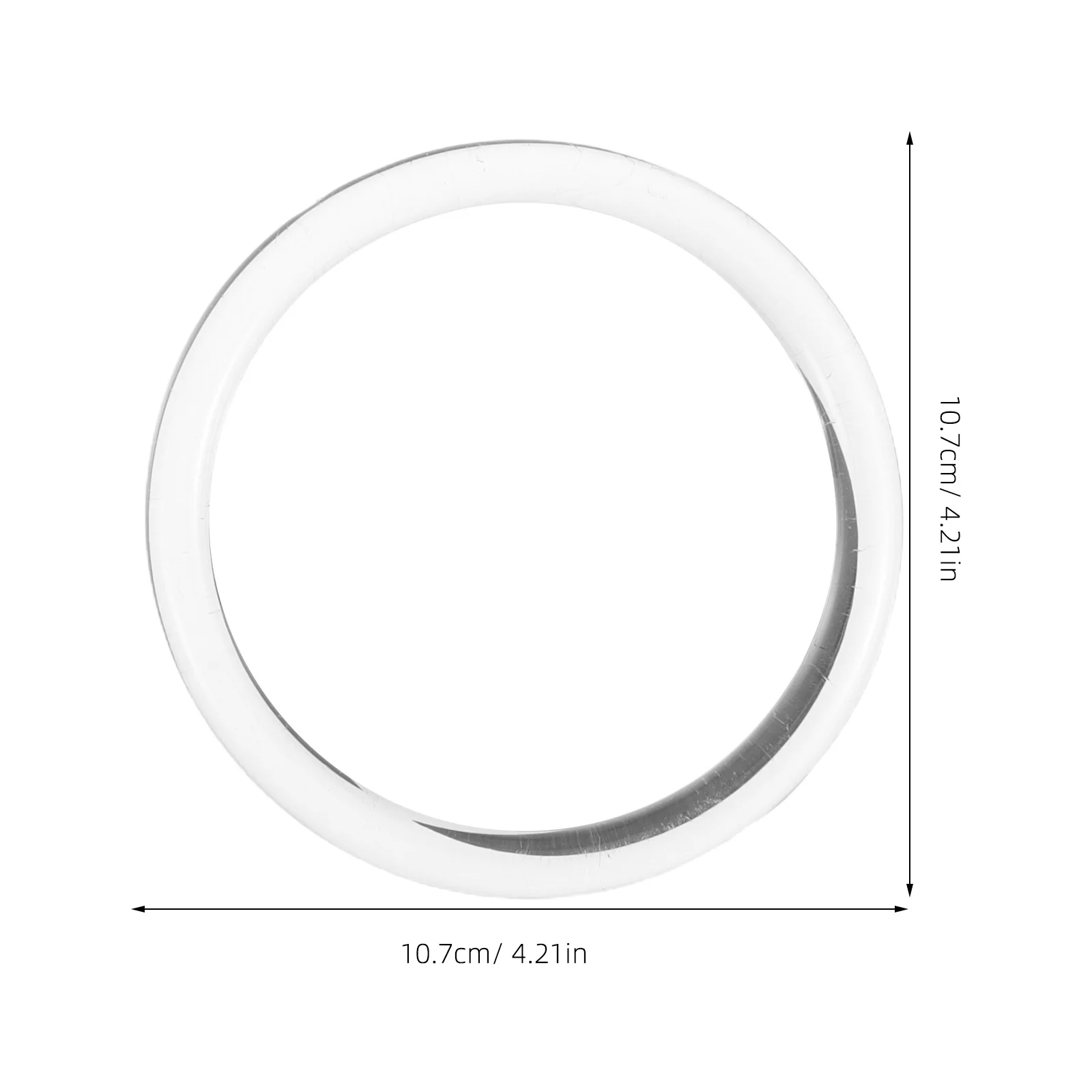 10 قطعة مقابض أكريليك مستديرة لأكياس الكروشيه مقابض حقيبة يد دائرية شفافة خفيفة الوزن يمكنك صنعها بنفسك استبدال لوازم الصياغة