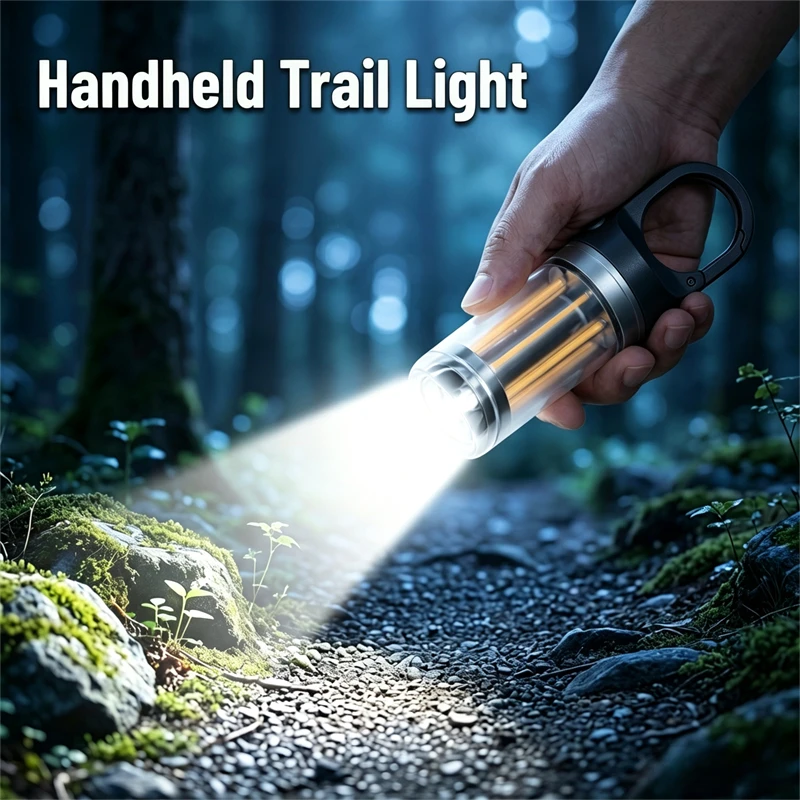 Rechargeable LED Flashlight With 5 Modes Super Bright Camping Light Hiking Fishing Outdoor Accessories Small Tools Camping Equip view 5