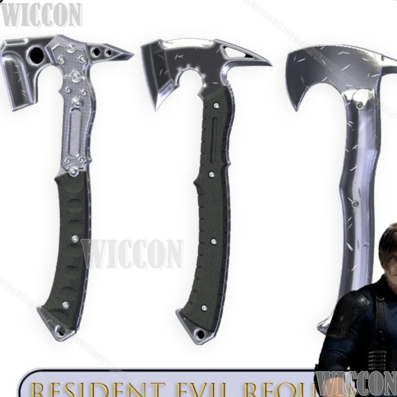 Acessório de Cosplay Resident Evil Requiem Leon Axe, Modelo de Machado de Plástico Impresso em 3D, Leon Scott Kennedy, para Halloween, Natal e Carnaval