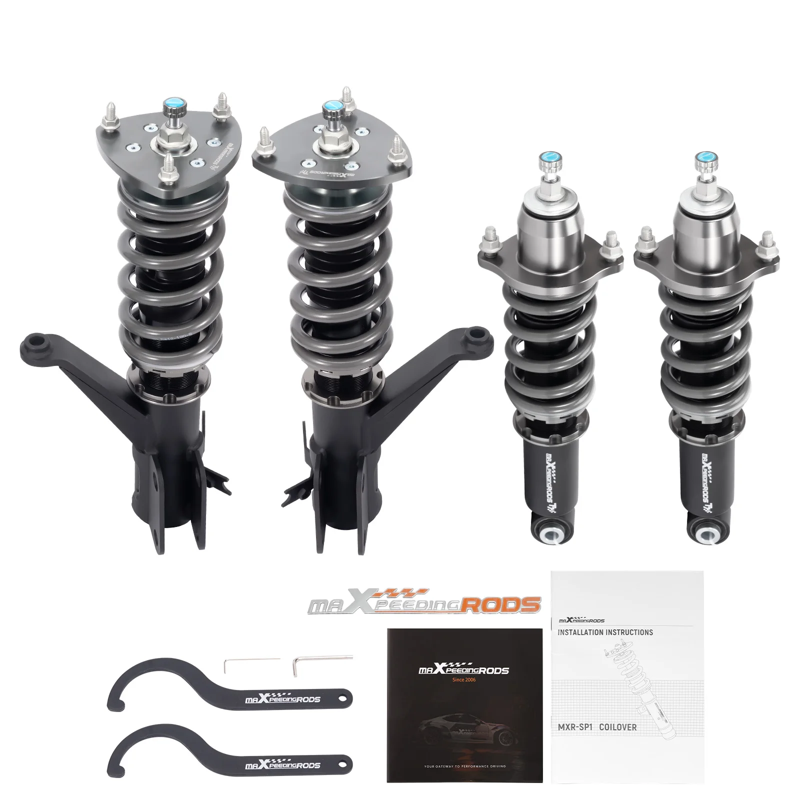 T7 Coilover 24 Way Damper Spring Kit for Ho nda CR-V FWD AWD 2002-2006 Daily Street Use and Junior Track Use