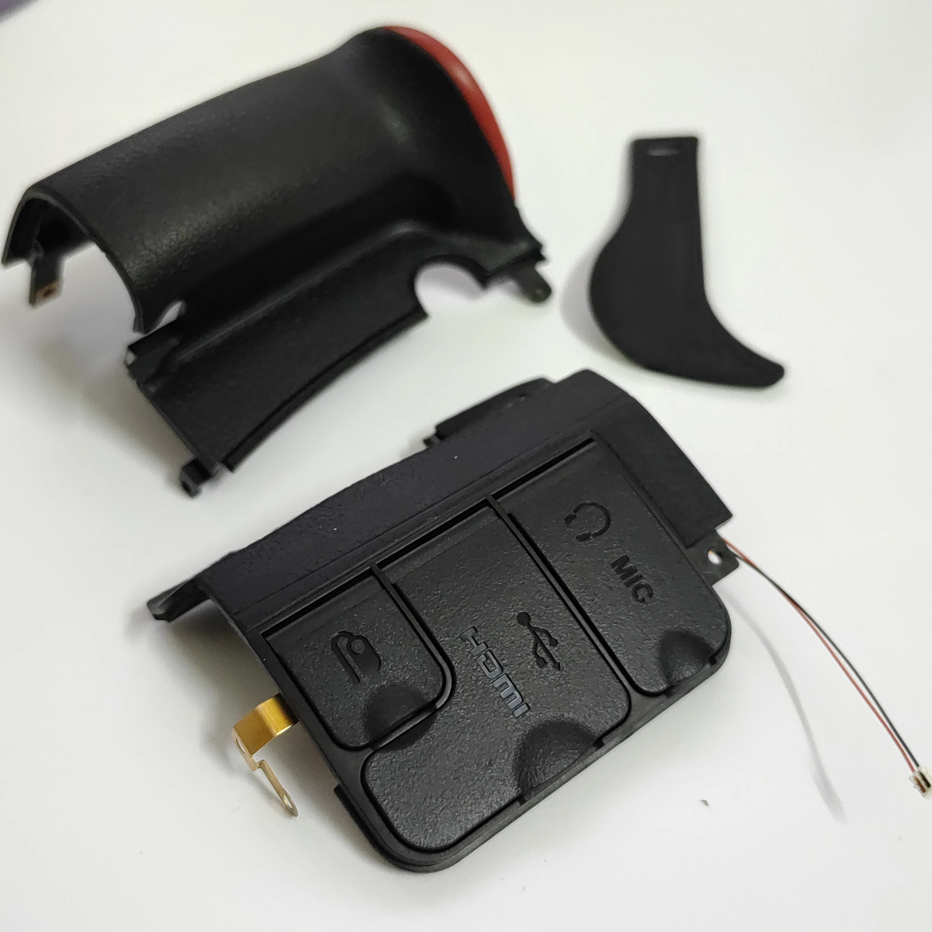 Original A Set of 3PCS For Nikon D600 D610 Camera Grip Body Bottom Rubber Cover Unit Hand Part +Tape